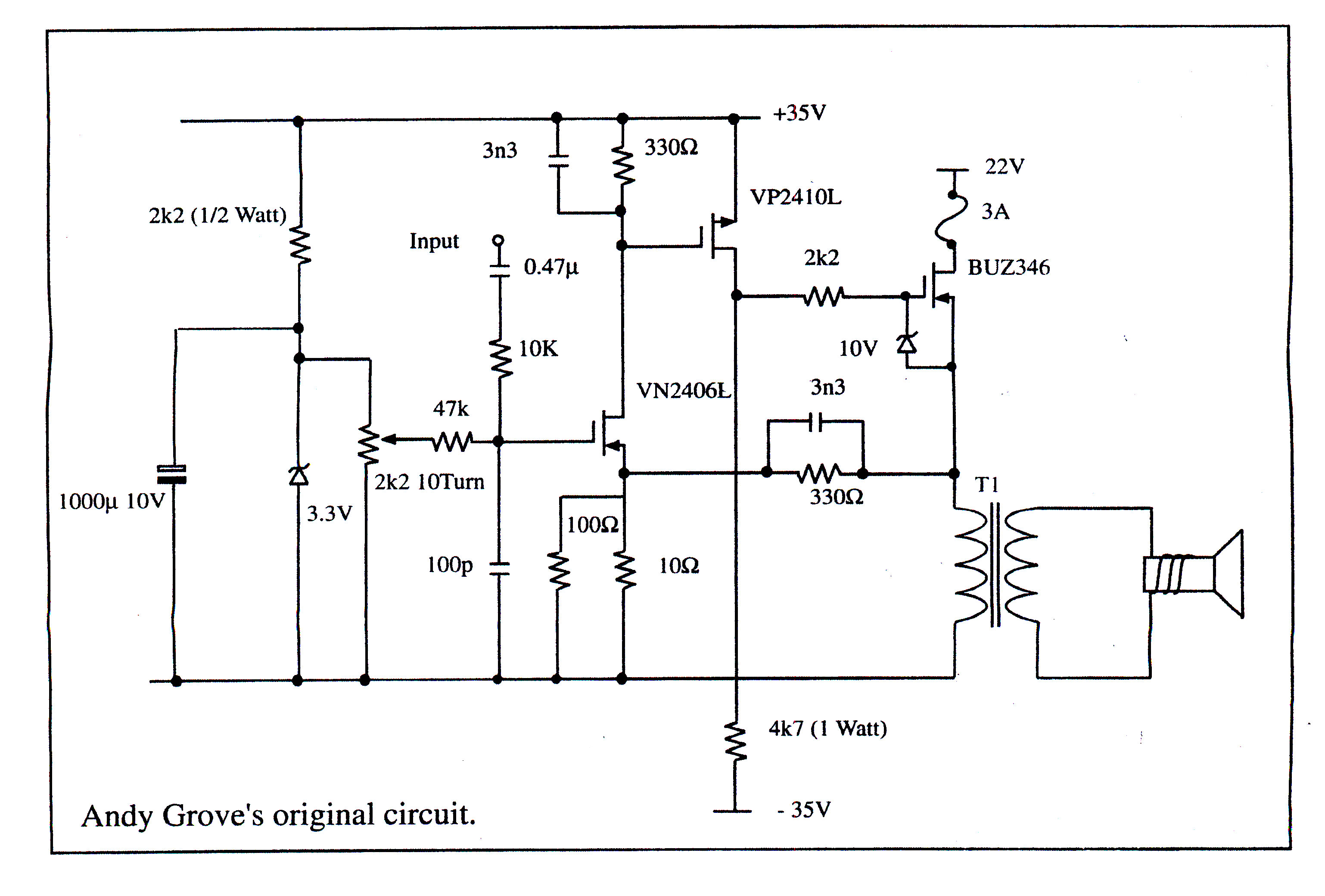 Mosfet 240w Power Audio Amplifier Schematic